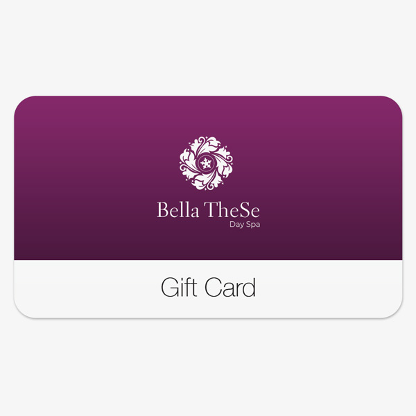 front of a Bella TheSe gift card
